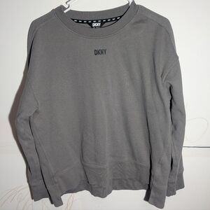 DKNY Ladies Crewneck Fleece Sweatshirt, Size Medium